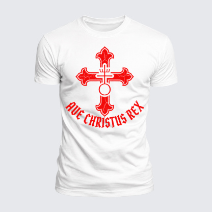 Luxe Mercerized Cotton Tee - Ave Christus Rex