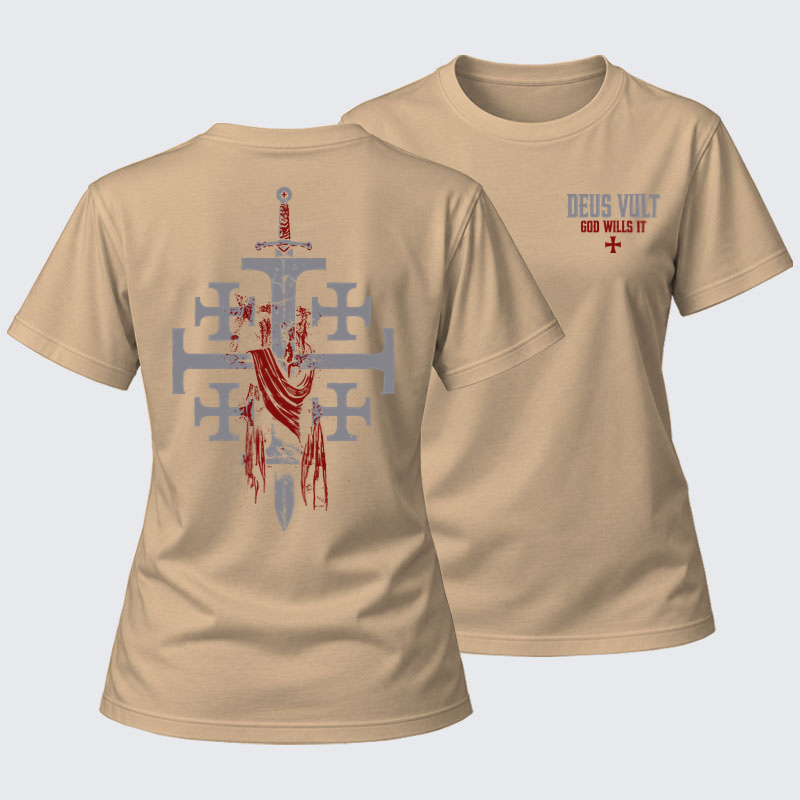 Women's T-shirts    - Deus Vult: God Wills It