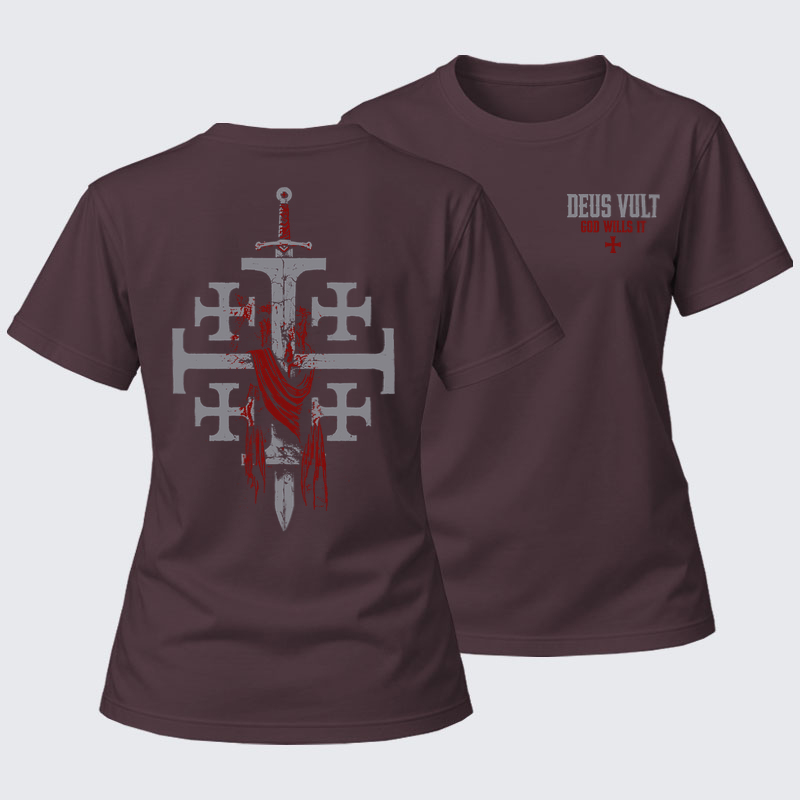 Women's T-shirts    - Deus Vult: God Wills It