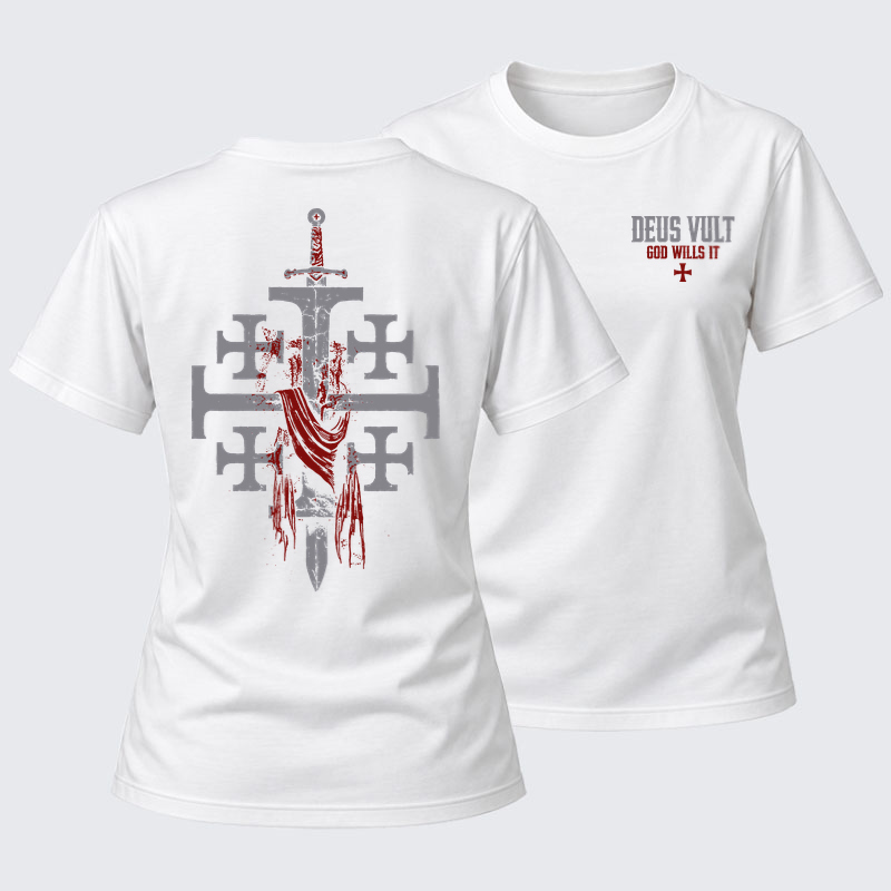 Women's T-shirts    - Deus Vult: God Wills It