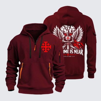 Zipper Hoodies - The Time Is Near Revelation 1:3