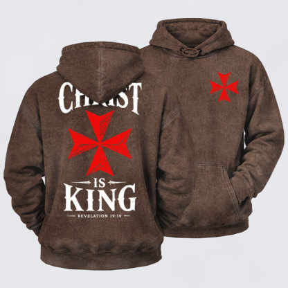 Washed Hoodies- Christ Is King