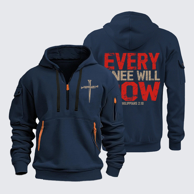 Zipper Hoodies –Every Knee Will Bow Philippians 2:10