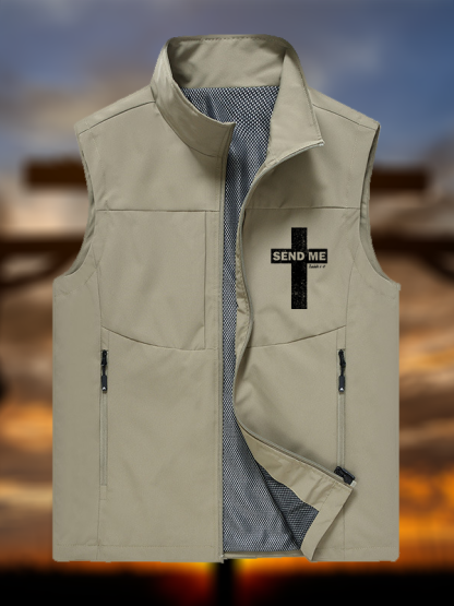 Send Me Isaiah 6:8 Jesus God Christian Outdoor Quick-dry Vest