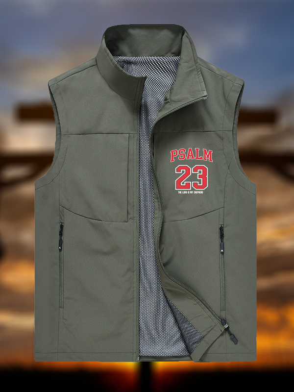 Psalm 23  Jesus God Christian Outdoor Quick-dry Vest
