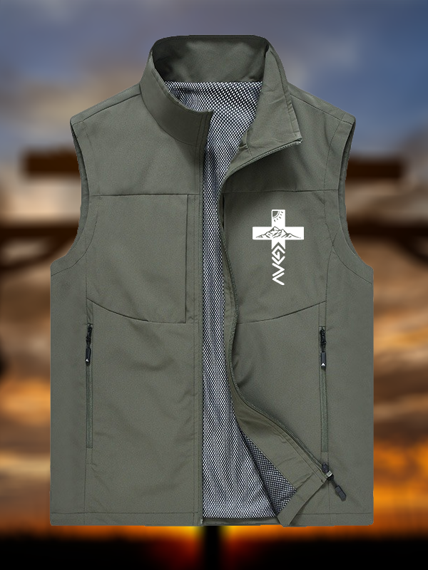 God is Greater Than the Highs and Lows  Jesus God Christian Outdoor Quick-dry Vest