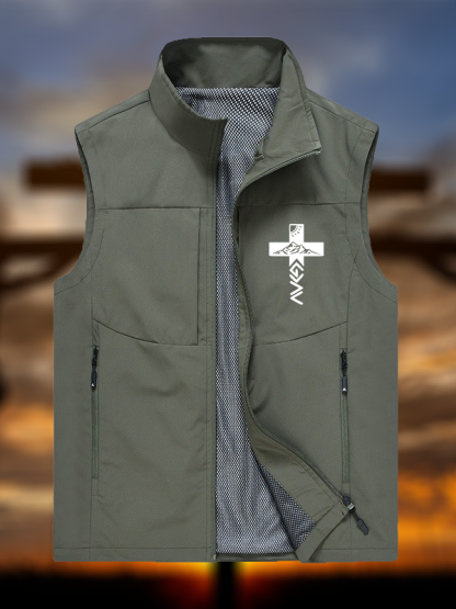 God is Greater Than the Highs and Lows  Jesus God Christian Outdoor Quick-dry Vest