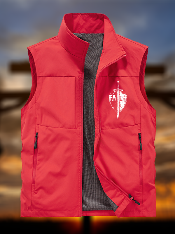 Faith Jesus God Christian Outdoor Quick-dry Vest