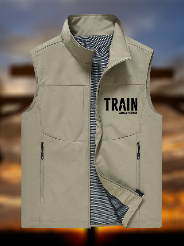 Train With A Purpose Jesus God Christian Outdoor Quick-dry Vest