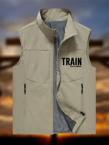 Train With A Purpose Jesus God Christian Outdoor Quick-dry Vest