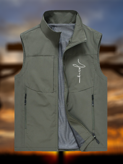 Jesus God Christian Outdoor Quick-dry Vest