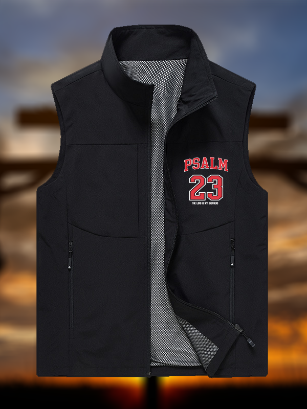 Psalm 23  Jesus God Christian Outdoor Quick-dry Vest