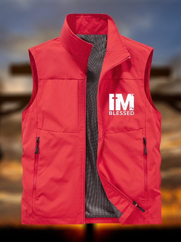 I'm Blessed Jesus God Christian Outdoor Quick-dry Vest