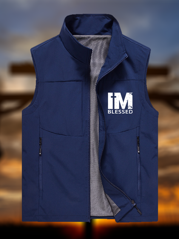 I'm Blessed Jesus God Christian Outdoor Quick-dry Vest