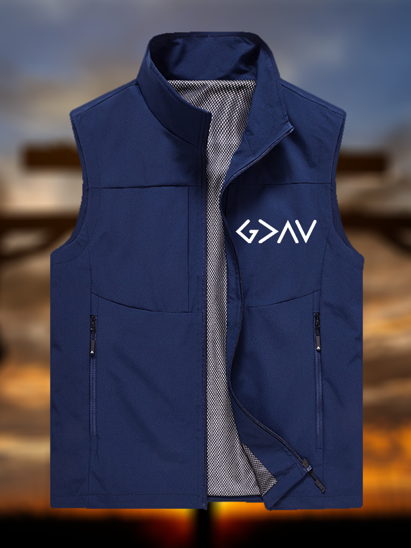 God Is Greater Than The Highs And Lows Jesus God Christian Outdoor Quick-dry Vest