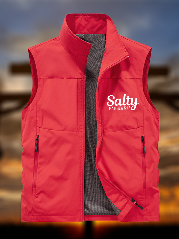 Salty Matthew 5:13  Jesus God Christian Outdoor Quick-dry Vest
