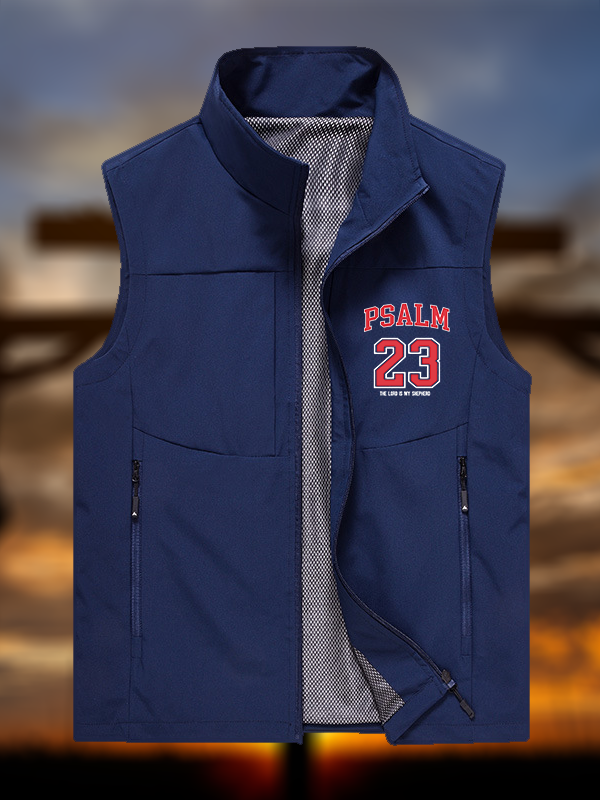 Psalm 23  Jesus God Christian Outdoor Quick-dry Vest