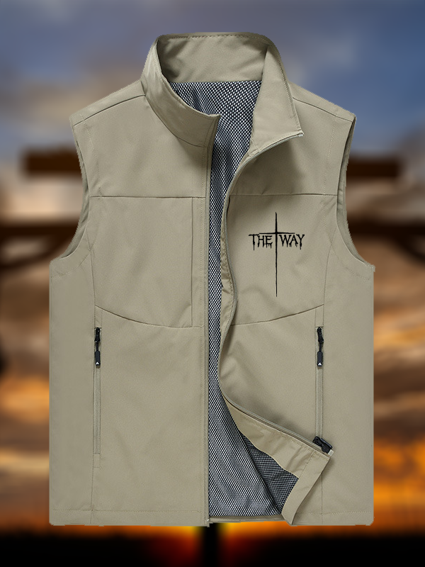 The Way Cross Faith  Jesus God Christian Outdoor Quick-dry Vest