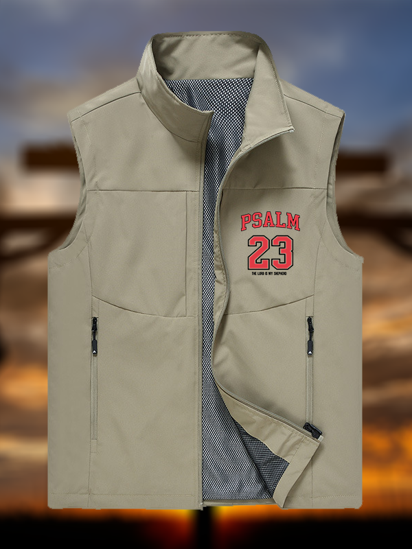 Psalm 23  Jesus God Christian Outdoor Quick-dry Vest