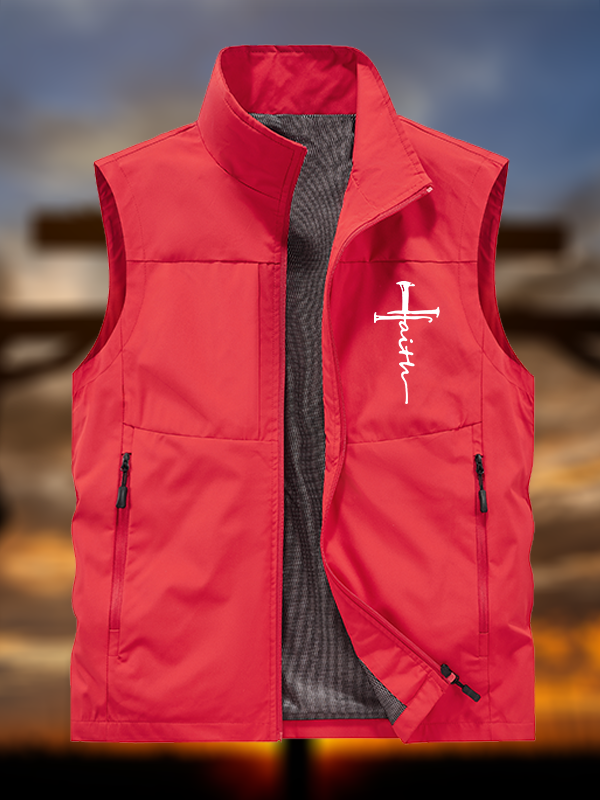 Cross Jesus God Christian Outdoor Quick-dry Vest