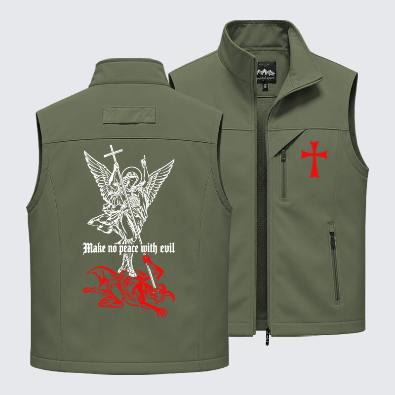 Outdoor Utility Vest - Make No Peace with Evil – Saint Michael