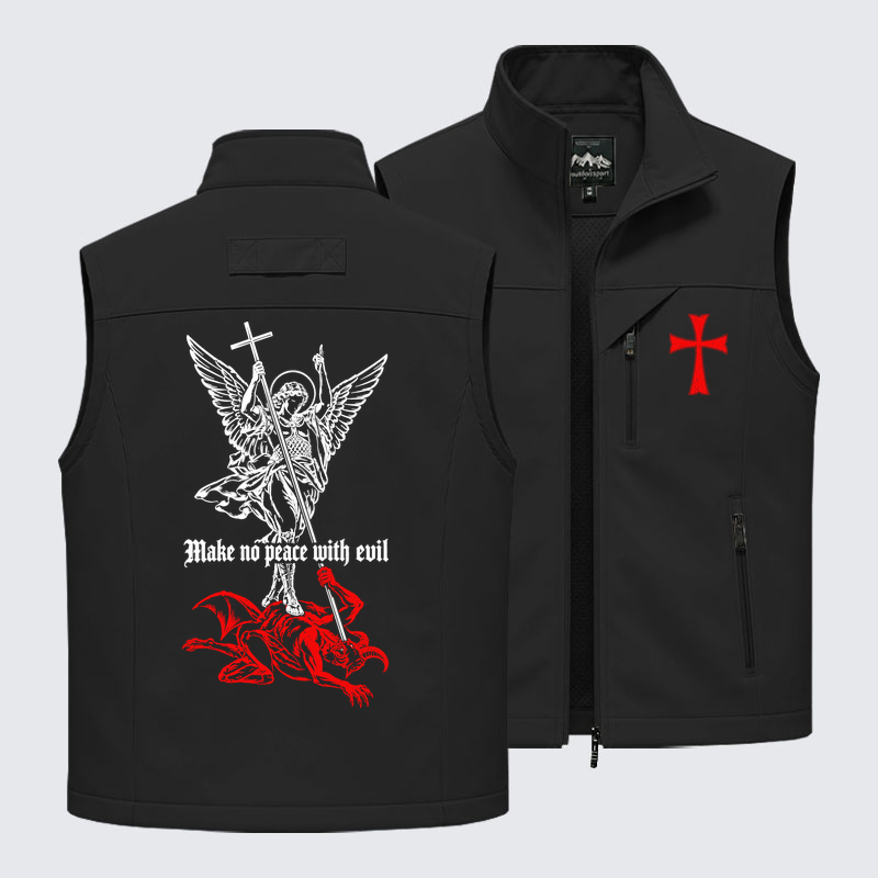 Outdoor Utility Vest - Make No Peace with Evil – Saint Michael