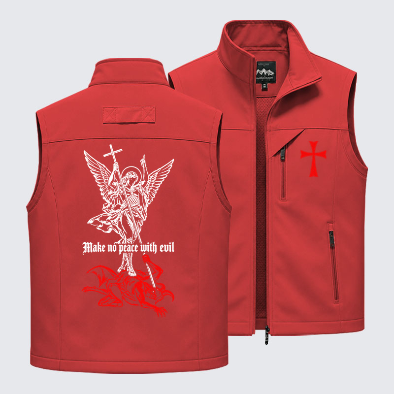Outdoor Utility Vest - Make No Peace with Evil – Saint Michael