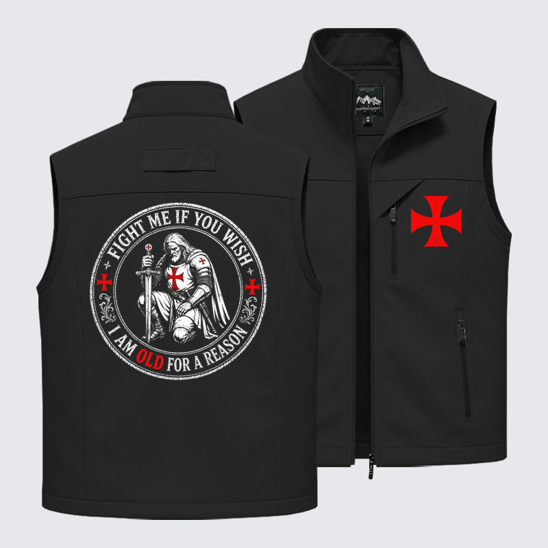 Outdoor Utility Vest - Fight Me If You Wish I Am Old For A Reason