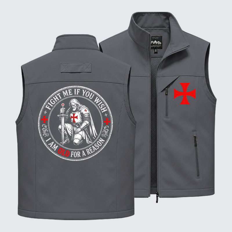 Outdoor Utility Vest - Fight Me If You Wish I Am Old For A Reason