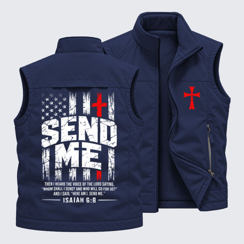 Fleece-LinedOutdoor Utility Vest - Faith Over Fear 