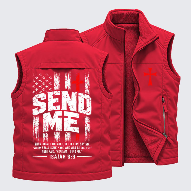 Fleece-LinedOutdoor Utility Vest - Faith Over Fear 
