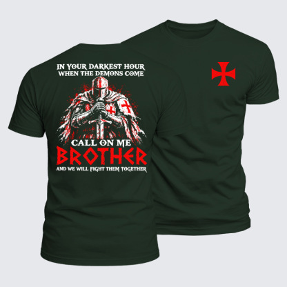 Luxe Mercerized Cotton Tee - Call On Me Brother – Knights of Faith