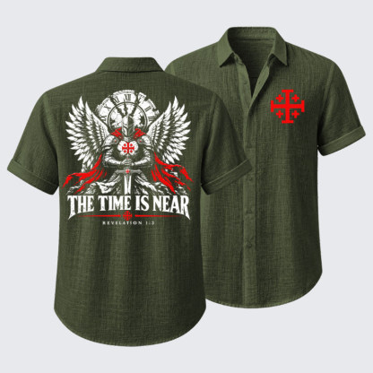 The Time Is Near Revelation 1:3 Short Sleeve Shirt