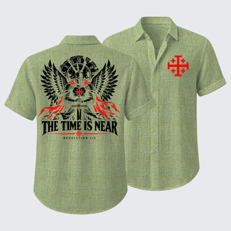 The Time Is Near Revelation 1:3 Short Sleeve Shirt