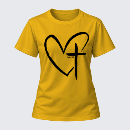 [Copy]Luxe Mercerized Cotton Tee - God Is Greater Than The Highs And Lows   