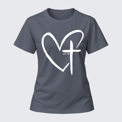 [Copy]Luxe Mercerized Cotton Tee - God Is Greater Than The Highs And Lows   