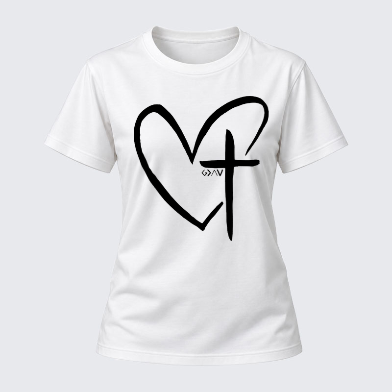 [Copy]Luxe Mercerized Cotton Tee - God Is Greater Than The Highs And Lows   