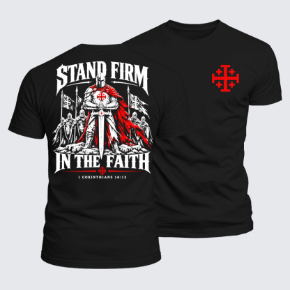 Luxe Mercerized Cotton Tee - Stand Firm In The Faith1 Corinthians 16:13