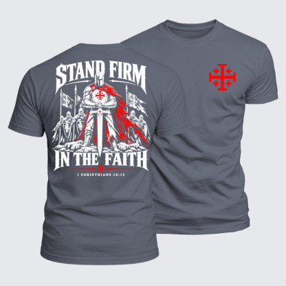 Luxe Mercerized Cotton Tee - Stand Firm In The Faith1 Corinthians 16:13