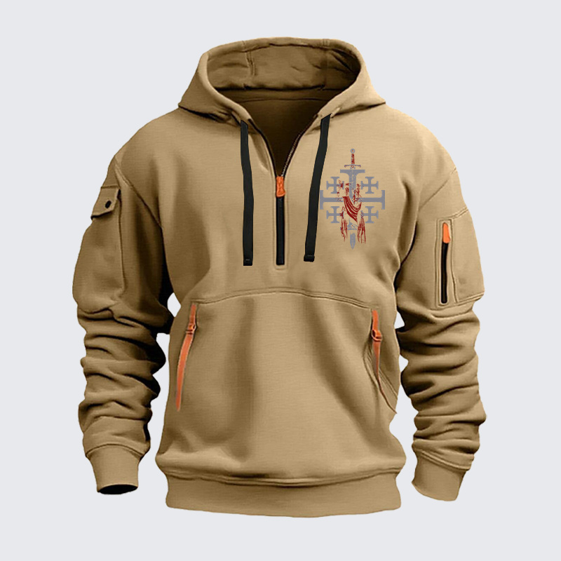 Zipper Hoodies - Deus Vult: God Wills It