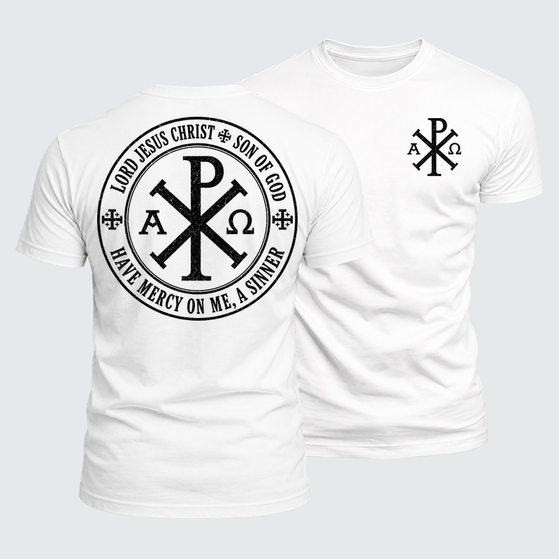 Luxe Mercerized Cotton Tee - Lord Jesus Christ, Son Of God, Have Mercy On Me, A Sinner