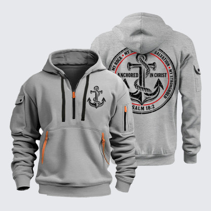 Zipper Hoodies –Anchored in Christ – Psalm 18:2