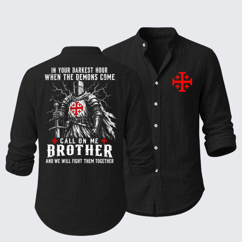 Call On Me Brother – Knights of Faith Resort Casual Shirt