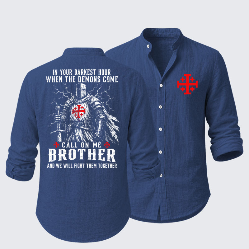 Call On Me Brother – Knights of Faith Resort Casual Shirt