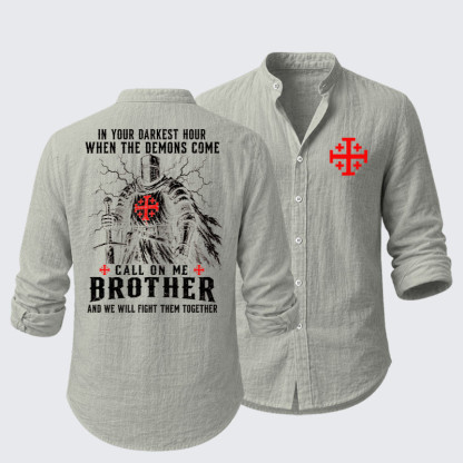 Call On Me Brother – Knights of Faith Resort Casual Shirt