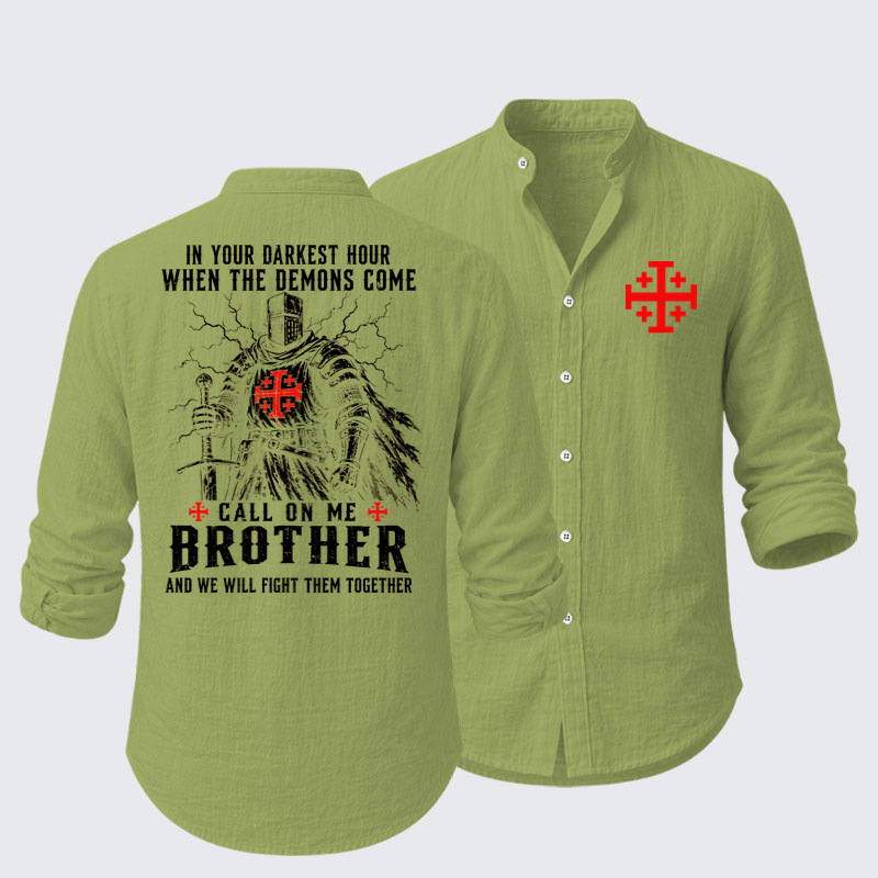 Call On Me Brother – Knights of Faith Resort Casual Shirt