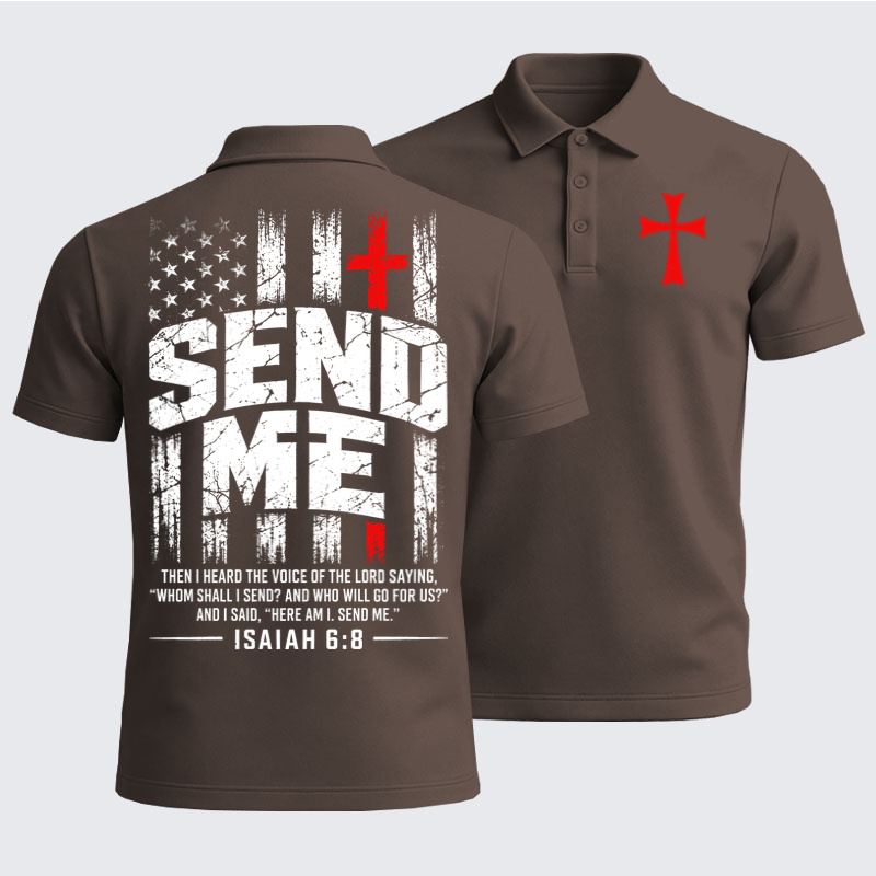 Men’s Premium Cotton Polo Shirt - Faith Over Fear 