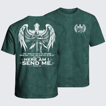 Washed T-Shirt - Knights Templar Deus Vult