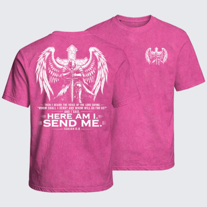 Washed T-Shirt - Knights Templar Deus Vult