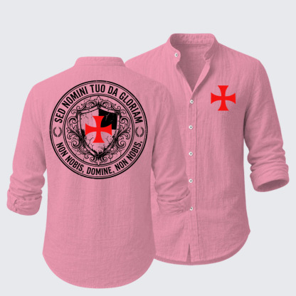 Non Nobis Domine, Non Nobis, Sed Nomini Tuo Da Gloriam Resort Casual Shirt